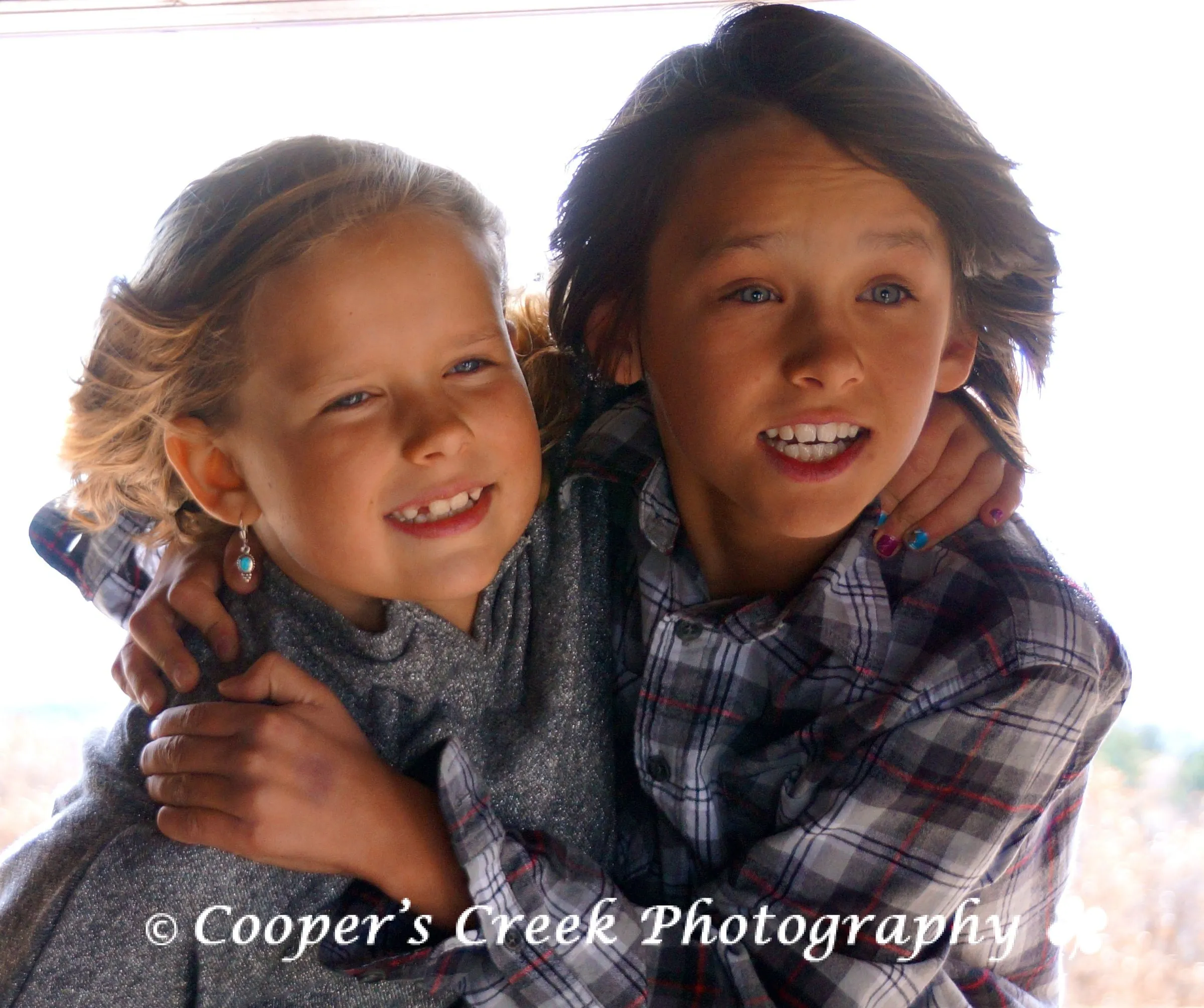 Kids in window